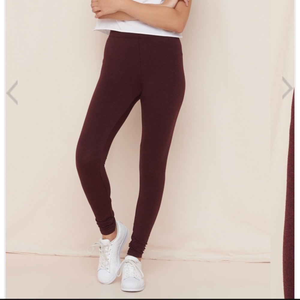 NWOT burgundy leggings